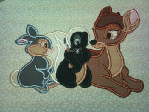 Forrest Friends Applique Embroidery Design