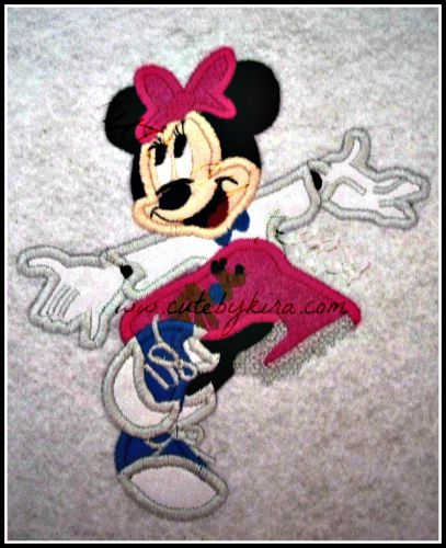 Fifties Mrs. Mouse Applique Design