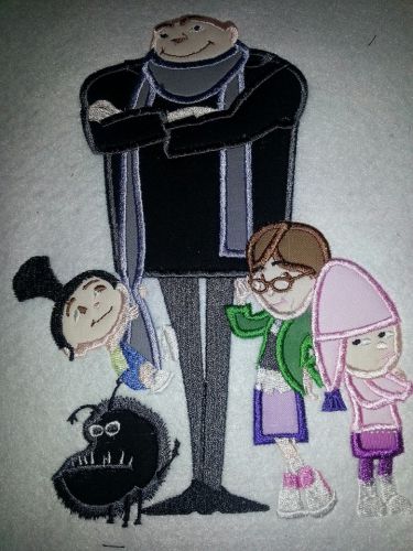 Villain Family Applique Embroidery Design