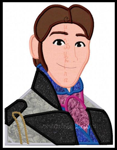 Cold Prince Bust Applique Design