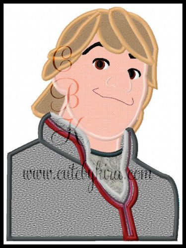 Cold Guy Applique Embroidery Design