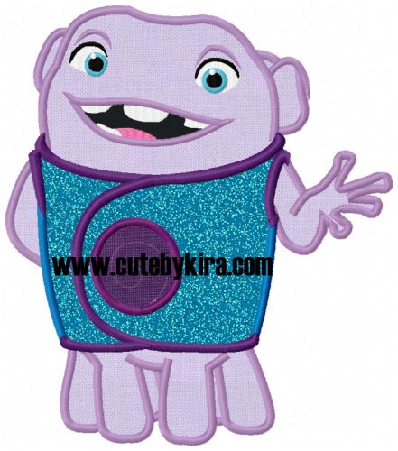 Oh Alien Applique Embroidery Design