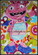 Huggy Mom Monster Applique Embroidery Design