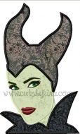 Sleeping Evil Queen Applique Embroidery Design