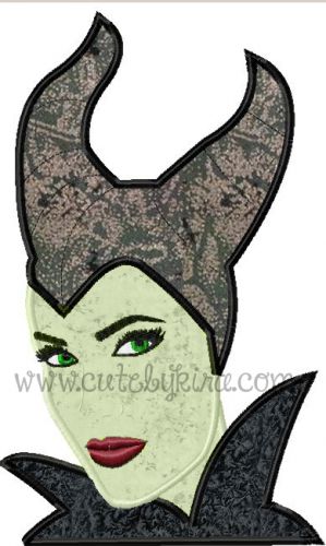 Sleeping Evil Queen Applique Embroidery Design