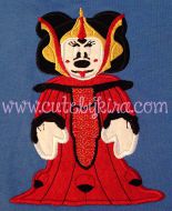 Queen Ami Miss Mouse Applique Embroidery Design