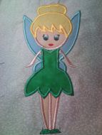 Petite Tinkergirl Applique Embroidery Design