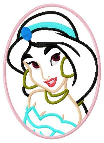 Arabian Princess Applique Embroidery Designs