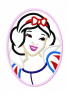 Snow Princess Applique Embroidery Design