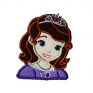 First Princess Bust Applique Embroidery Design
