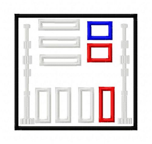 Darkside Panel Applique Embroidery Design