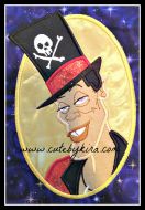 Voodoo Man Cameo Applique Embroidery Design