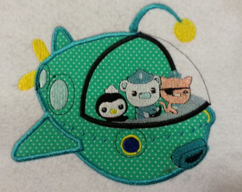 Octosub Applique Embroidery Design