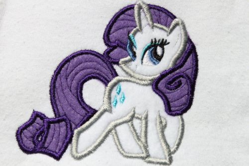Rare Pony Applique Embroidery Design