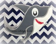 Shark Applique Embroidery Design