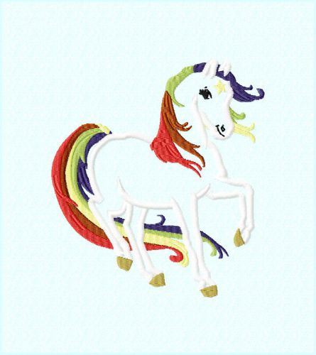 Starlite Horse Applique Embroidery Design